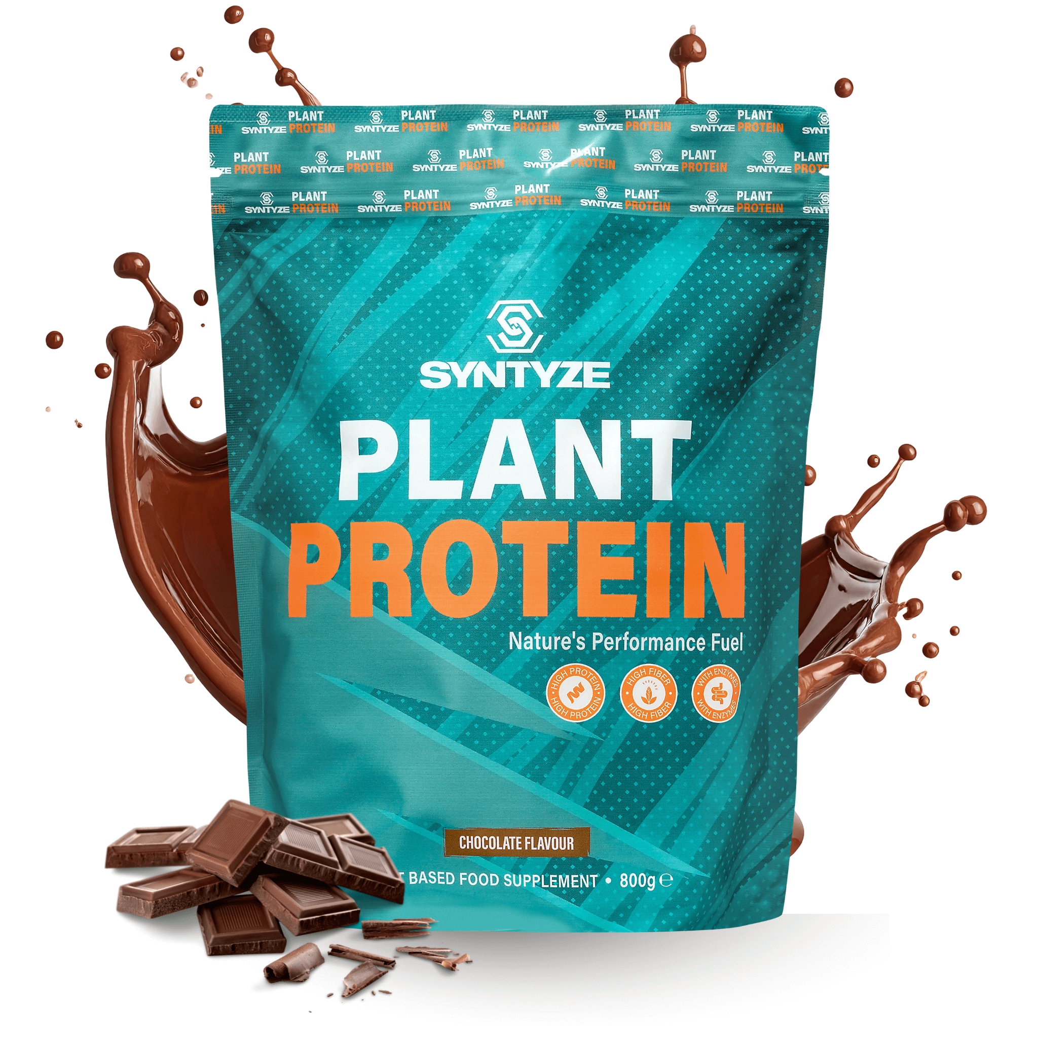 SYNTYZE Plant Protein, Chocolate Front