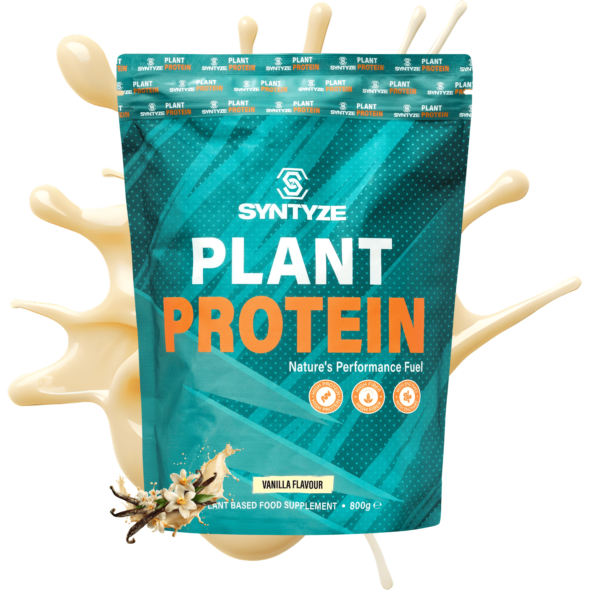 SYNTYZE Plant Protein, Vanilla Front 