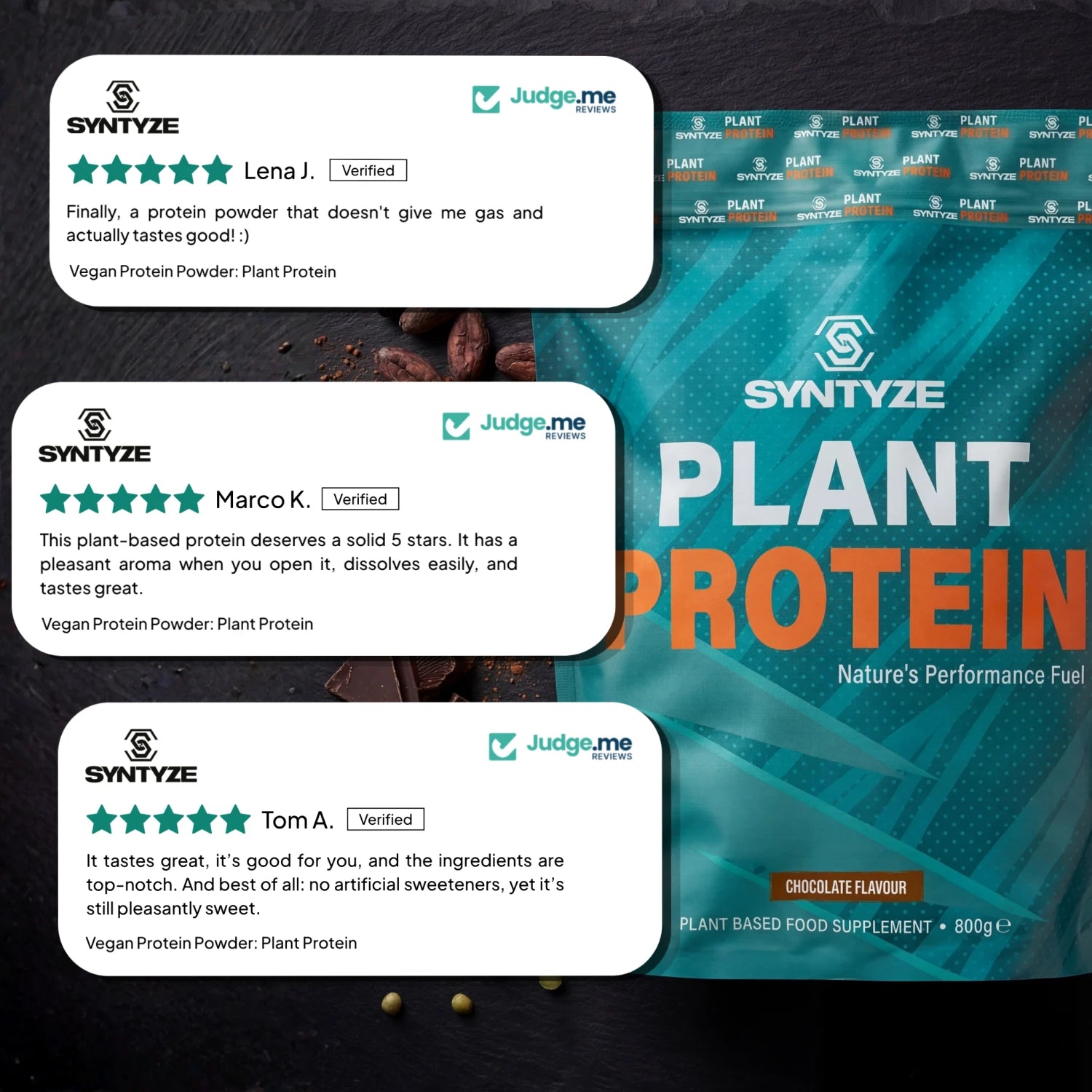 SYNTYZE Plant Protein Chocolate – customer reviews and testimonials
