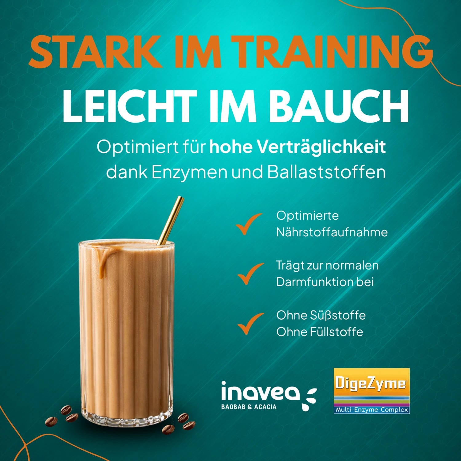 SYNTYZE Plant Protein Kaffee – vielseitig einsetzbar in Smoothies, Porridge, Shakes