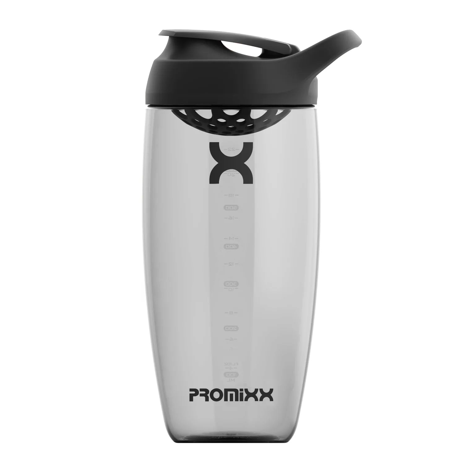ECOZEN Protein Shaker Schwarz Vorderansicht - PROMiXX Pursuit 700ml